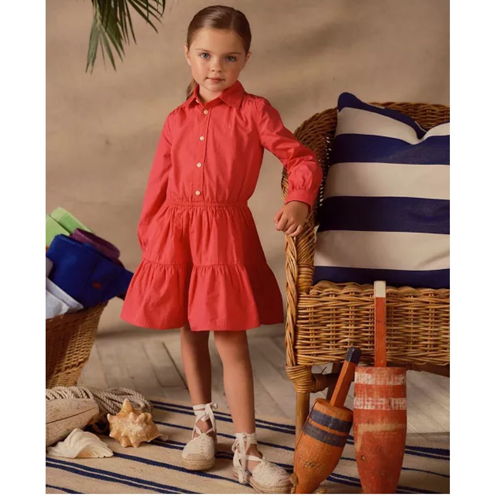 Polo Ralph‎ Lauren Girls Pink Dress Size 6